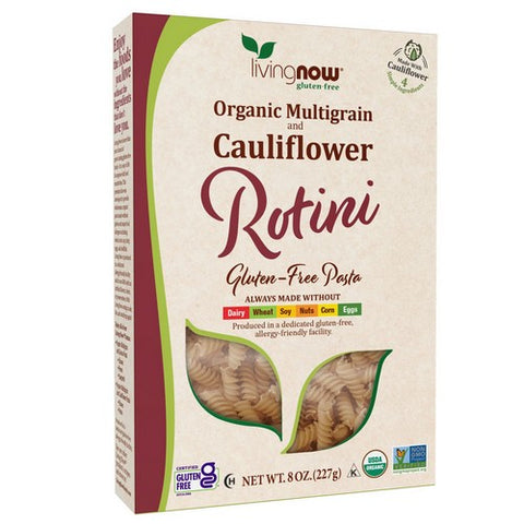 Now Foods, Organic Multigrain & Cauliflower Rotini Gluten Free Pasta, 8 Oz Now Foods