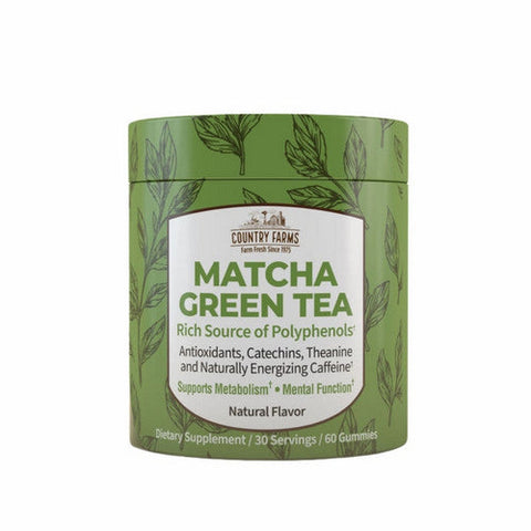 Country Farms, Matcha Green Tea, 60 Gummies Country Farms