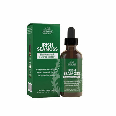 Country Farms, Irish Sea Moss Liquid, 2 Oz Country Farms