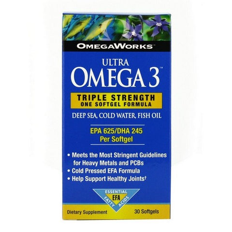 OmegaWorks, Omega 3 Ultra Omega, 30 Softgels OmegaWorks