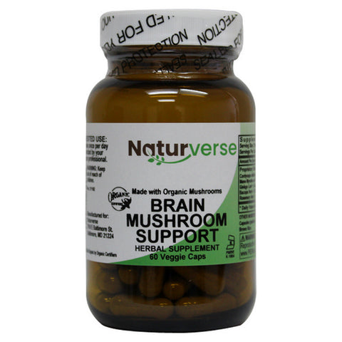 Naturverse, Brain Mushroom Support COG Powder Capsules, 60 VegCaps Naturverse