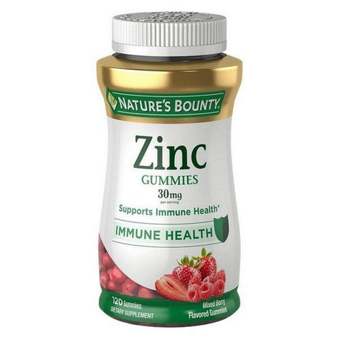 Nature's Bounty, Zinc Gummies Immune Support, 30 Mg, 120 Count Nature's Bounty