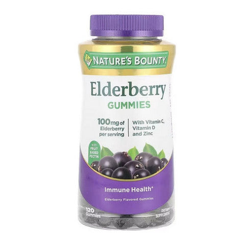 Nature's Bounty, Elderberry Gummies, 120 Count Nature's Bounty