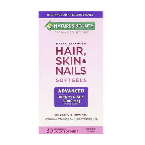 Nature's Bounty, Hair Skin And Nails Extra Strength Biotin, 30 Count Nature's Bounty