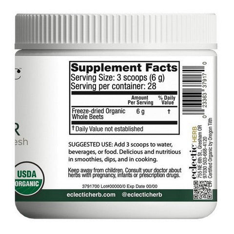 Eclectic Herb, Beet Juice Powder, 170 Grams Eclectic Herb