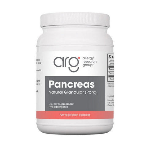 Nutricology/ Allergy Research Group, Pancreas Natural Glandular (Pork), 720 Caps Nutricology/ Allergy Research Group