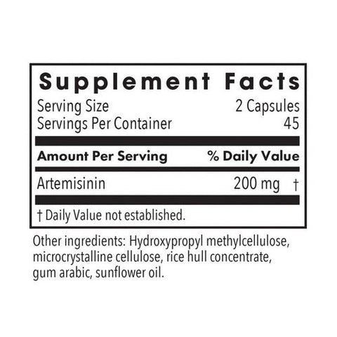 Nutricology/ Allergy Research Group, Artemisinin Highly Concentrated Immune Support, 90 Veg Caps Nutricology/ Allergy Research Group