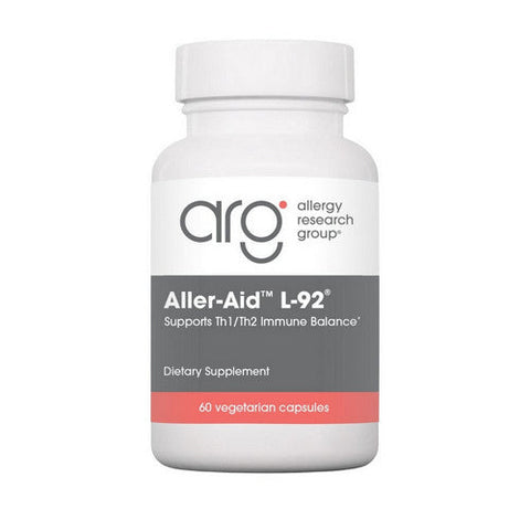 Nutricology/ Allergy Research Group, Aller-Aid L-92 With L Acidophilus L-92, 60 Veg Caps Nutricology/ Allergy Research Group