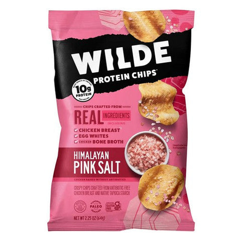Wilde Snacks, Himalayan Pink Salt Protein Chips, 2.25 Oz (Case Of 12) Wilde Snacks