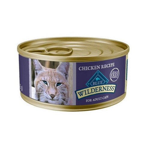 Blue Buffalo, Wilderness High Protein Grain Free Natural Adult Pate Wet Cat Food With Chicken Recipe, 5.5 Oz (Case Of 24) Blue Buffalo