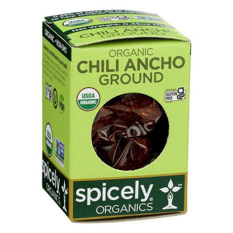 Spicely Organics, Organic Chili Ancho Ground, 0.45 Oz (Case Of 6) Spicely Organics