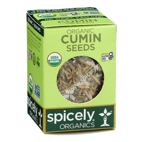 Spicely Organics, Organic Cumin Seeds, 0.5 Oz (Case Of 6) Spicely Organics