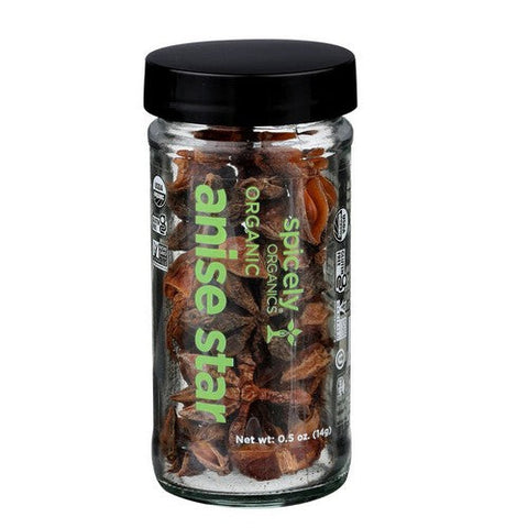 Spicely Organics, Organic Anise Star Pods, 0.5 Oz (Case Of 3) Spicely Organics