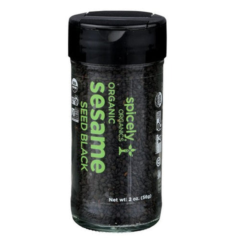 Spicely Organics, Organic Sesame Seeds Black, 2 Oz (Case Of 3) Spicely Organics