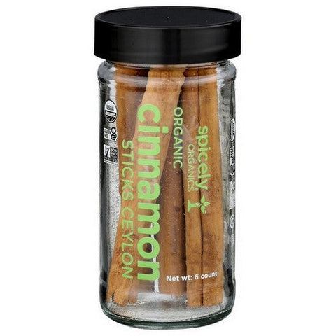 Spicely Organics, Organic Cinnamon Ceylon, 6 Count (Case Of 3) Spicely Organics