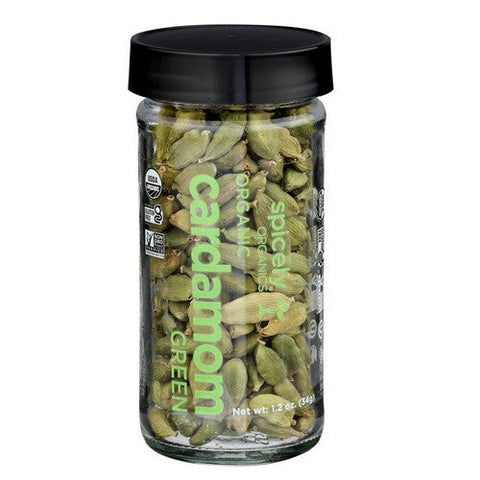 Spicely Organics, Organic Cardamom Pods Green, 1.2 Oz (Case Of 3) Spicely Organics