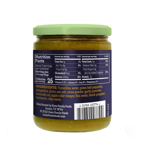 Siete, Green Enchilada Sauce, 15 Oz (Case Of 6) Siete