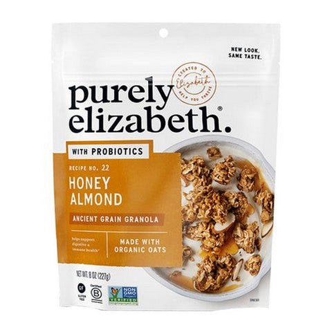 Purely Elizabeth, Ancient Grain Granola Honey Almond Probiotic, 8 Oz (Case Of 6) Purely Elizabeth