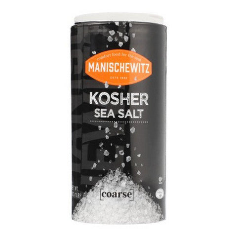 Manischewitz, Sea Salt Kosher, 16 Oz (Case Of 12) Manischewitz