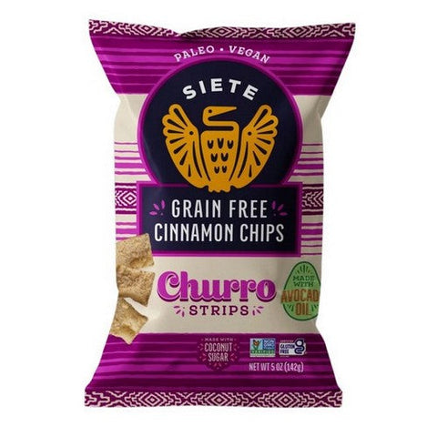 Siete, Cinnamon Chips Churro Strips Grain Free, 5 Oz (Case Of 12) Siete