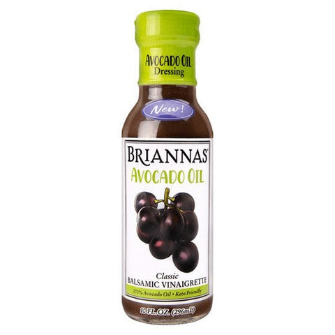 Briannas, Avocado Oil Dressing Classic Balsamic Vinaigrette, 10 Oz (Case Of 6) Briannas