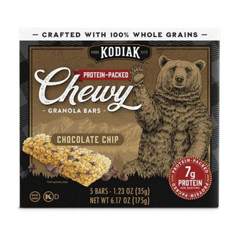 Kodiak Cakes, Chewy Granola Bars Chocolate Chip, 6.17 Oz (Case Of 12) Kodiak Cakes