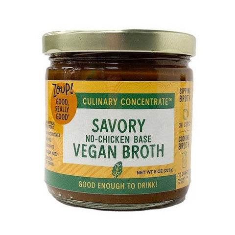 Zoup Good Really, Savory No Chicken Vegan Broth Concentrate, 8 Oz (Case Of 6) Zoup Good Really