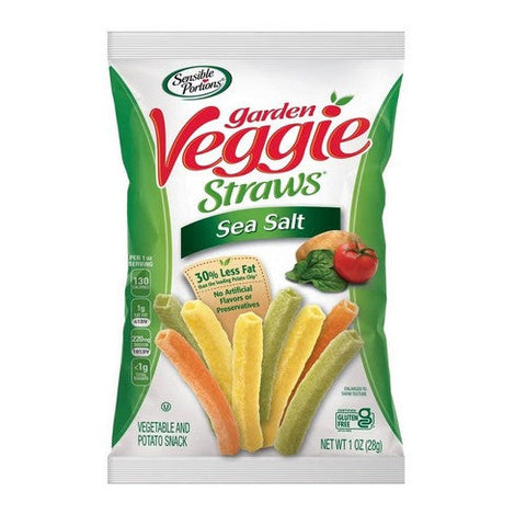 Sensible Portions, Garden Veggie Straws Sea Salt, 1 Oz (Case Of 24)