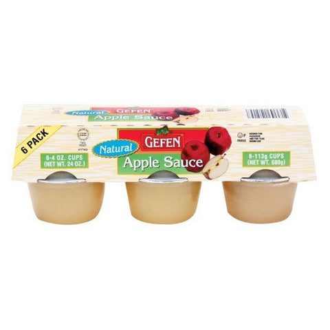 Gefen, Natural Apple Sauce Cups, 24 Oz (Case Of 12) Gefen