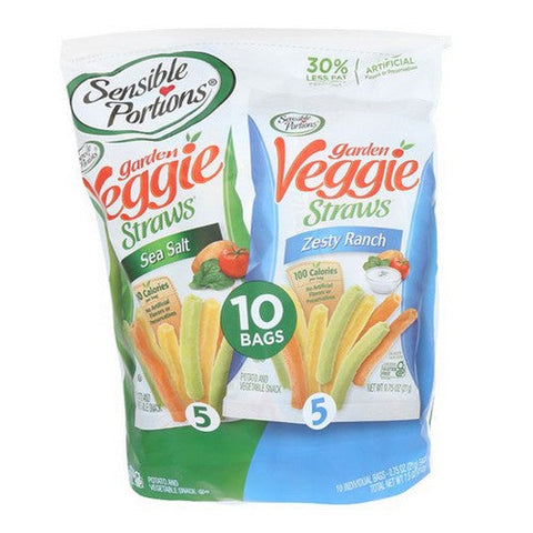 Sensible Portions, Garden Veggie Straws Variety Pack, 7.5 Oz (Case Of 6)