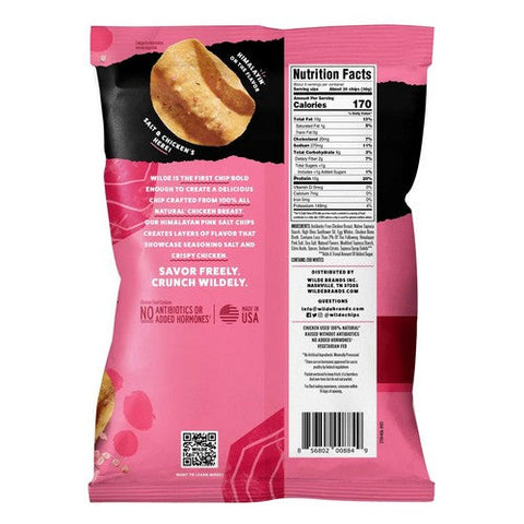 Wilde Snacks, Himalayan Pink Salt Protein Chips, 4 Oz (Case Of 12) Wilde Snacks