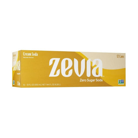 Zevia, Soda Cream Zero Calorie, 144 Oz (Case Of 2) Zevia