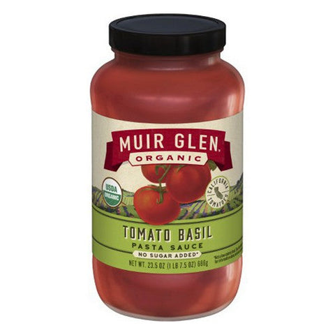 Muir Glen, Organic Tomato Basil Pasta Sauce, 23.5 Oz (Case Of 12) Muir Glen