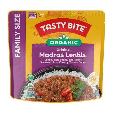 Tasty Bite, Lentils Madras Family Size, 17.7 Oz (Case Of 6) Tasty Bite