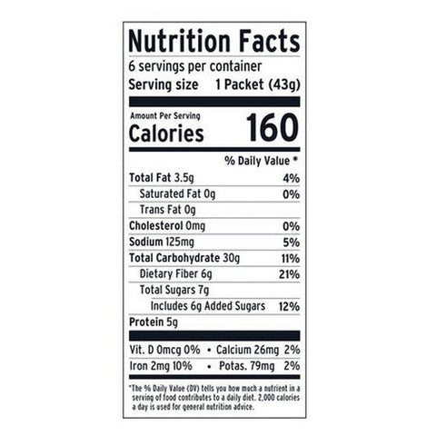 Purely Elizabeth, Superfood Oatmeal Classic Cinnamon With Prebiotic Fiber, 9.12 Oz (Case Of 6) Purely Elizabeth