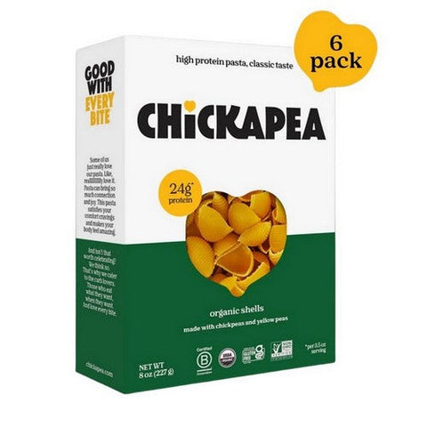 Chickapea, Organic Shell Pasta, 8 Oz(Case Of 6) Chickapea