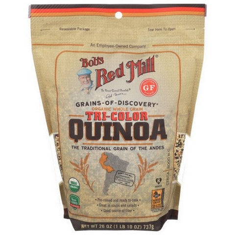 Bobs Red Mill, Organic Tri Color Quinoa, 26 Oz(Case Of 4) Bobs Red Mill