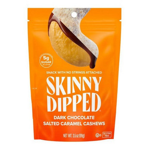 Nature Nate's, Dark Chocolate Salted Caramel Skinnydipped Cashews, 3.5 Oz(Case Of 10) Nature Nate's