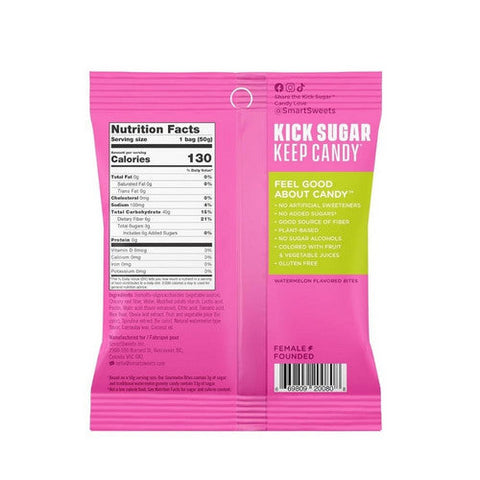 Smartsweets, Sourmelon Bites Sour Gummy Candy, 1.8 Oz(Case Of 12) Smartsweets