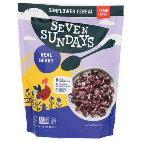 Seven Sundays, Sunflower Cereal Real Berry Grain Free, 8 Oz(Case Of 6) Seven Sundays