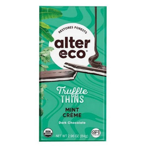 Alter Eco, Truffle Thins Mint Creme, 2.96 Oz(Case Of 12) Alter Eco