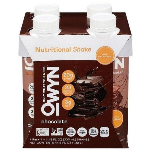 Owyn, Chocolate Meal Replacement Shake, 44.6 Oz(Case Of 3) Owyn