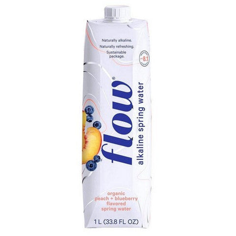 Flow Water, Water Alkaline Peach Blueberry, 33.8 Oz(Case Of 12) Flow Water
