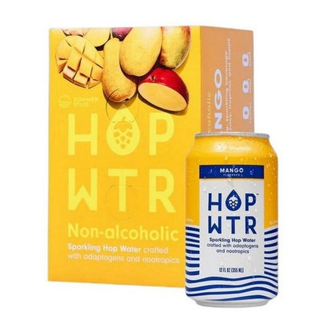 Hop Water, Sparkling Hop Water Mango, 72 Oz(Case Of 4) Hop Water