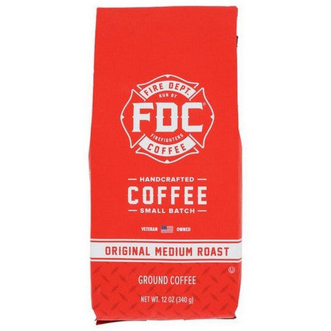 Fire Department Coffee, Original Medium Roast Ground Coffee, 12 Oz(Case Of 6) Fire Department Coffee
