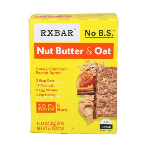 Rxbar, Protein Bar Honey Cinnamon Peanut Butter, 9.7 Oz(Case Of 6) Rxbar