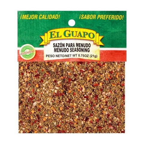 El Guapo, Menudo Seasoning, 0.75 Oz(Case Of 12) El Guapo