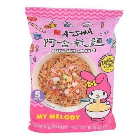 Asha, Hello Kitty Friend Noodles Scallion Sauce, 16.75 Oz(Case Of 6) Asha