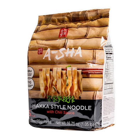 Asha, Organic Hakka Noodles Chilli Sacuce, 16.75 Oz(Case Of 6) Asha