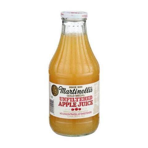 Martinellis, Unfiltered Apple Juice, 33.8 Oz(Case Of 6) Martinellis